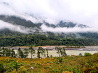 Clouds and forests around the Lohit river