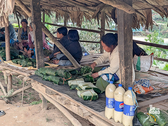 Fresh greens being sold by the local women on the side of the highway near Aalo in Arunachal Pradesh