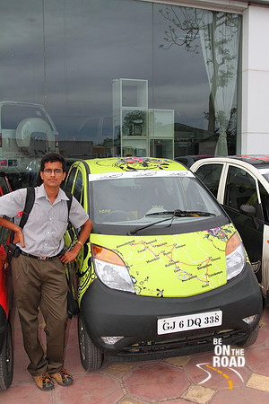 Shrinidhi next to the Superdrive Nano