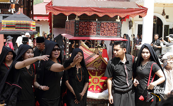 Family members at a Tana Toraja Funeral Ceremony