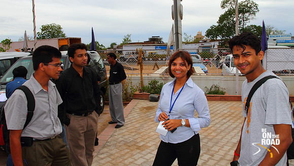 Shrinidhi and Deb with Shikha from Tata Motors