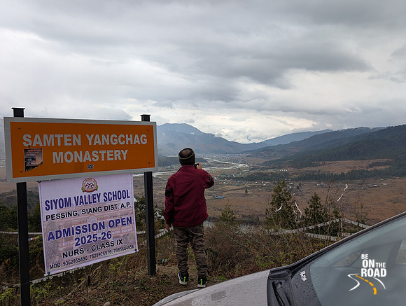 Madan enjoying Mechuka valley view