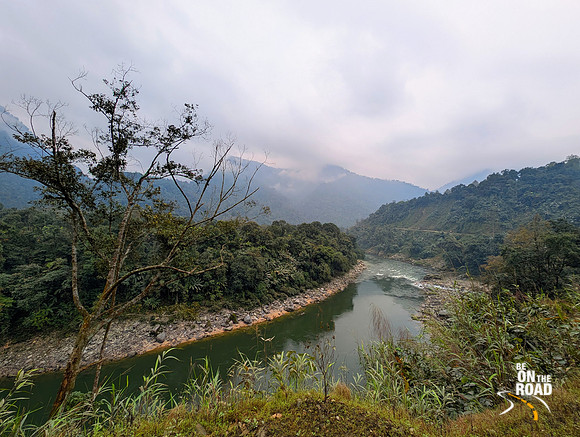 Stunning view point on the Siyom river enroute Mechuka in Arunachal Pradesh