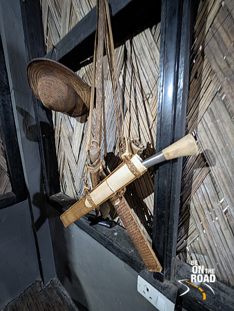 Traditional Dao hanging at Galo tribal home, Aalo