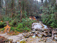 Scenic location of India's last cafe at Arunachal Pradesh