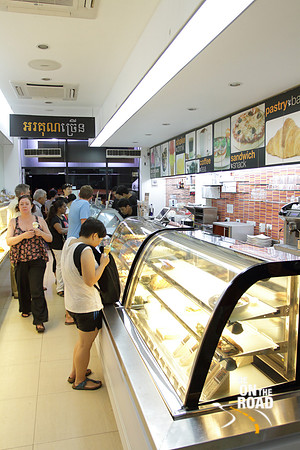 People throng to the Blue Pumpkin dessert bar at Phnom Penh, Cambodia