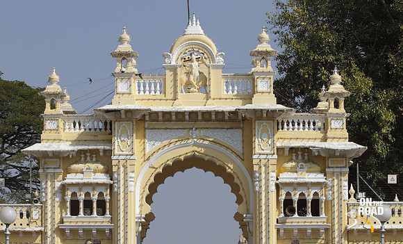 Entrance gate to Mysore Palace, Karnataka, India