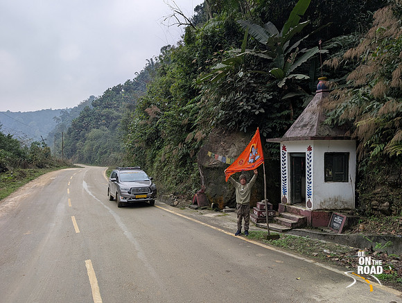 Madan, our innova driver enroute Mechuka
