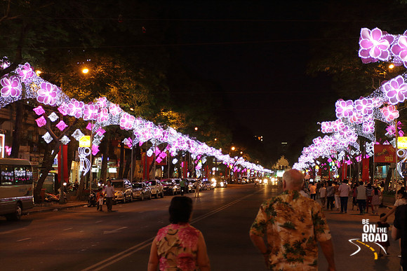 Saigon city District 1 all decked up to welcome the Tet New Year
