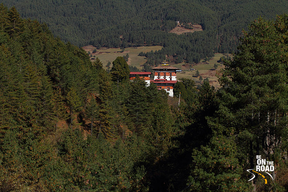 Jakar Dzong -tucked amidst pine trees