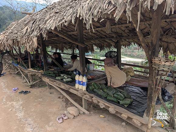 A local green market near Aalo next to the highway