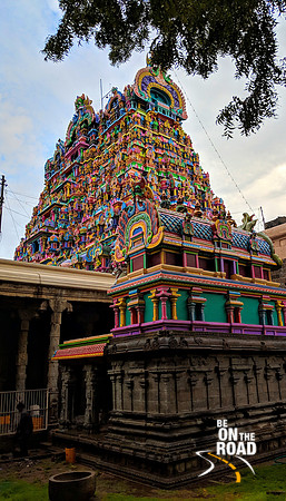 The vibrant colors of Nellaiappar temple, Tirunelveli