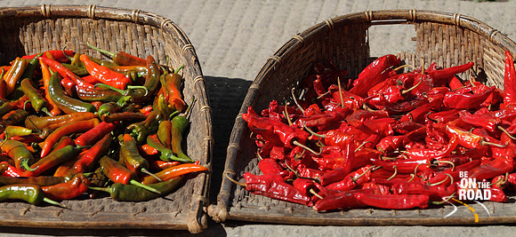 Famous Bhutanese Chillies at Trongsa, Bhutan