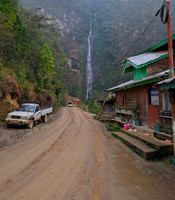 Siko Dido Waterfalls enroute Mechuka, Arunachal Pradesh