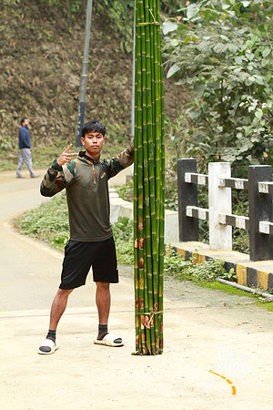 Arunachal Pradesh Bamboo worker poses for me