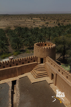 Watch tower at one corner of Jabreen Castle, Oman